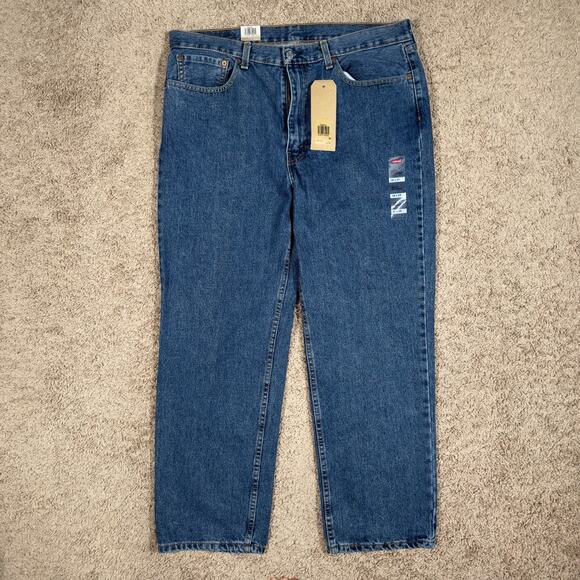 NWT Levi's 550 Relaxed Fit Mens Denim Jeans 36x29 Blue Tapered Leg - Picture 1 of 5